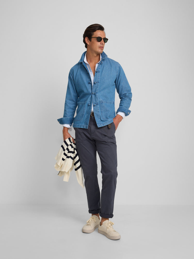 Surchemise en denim cruise ajustable bleu