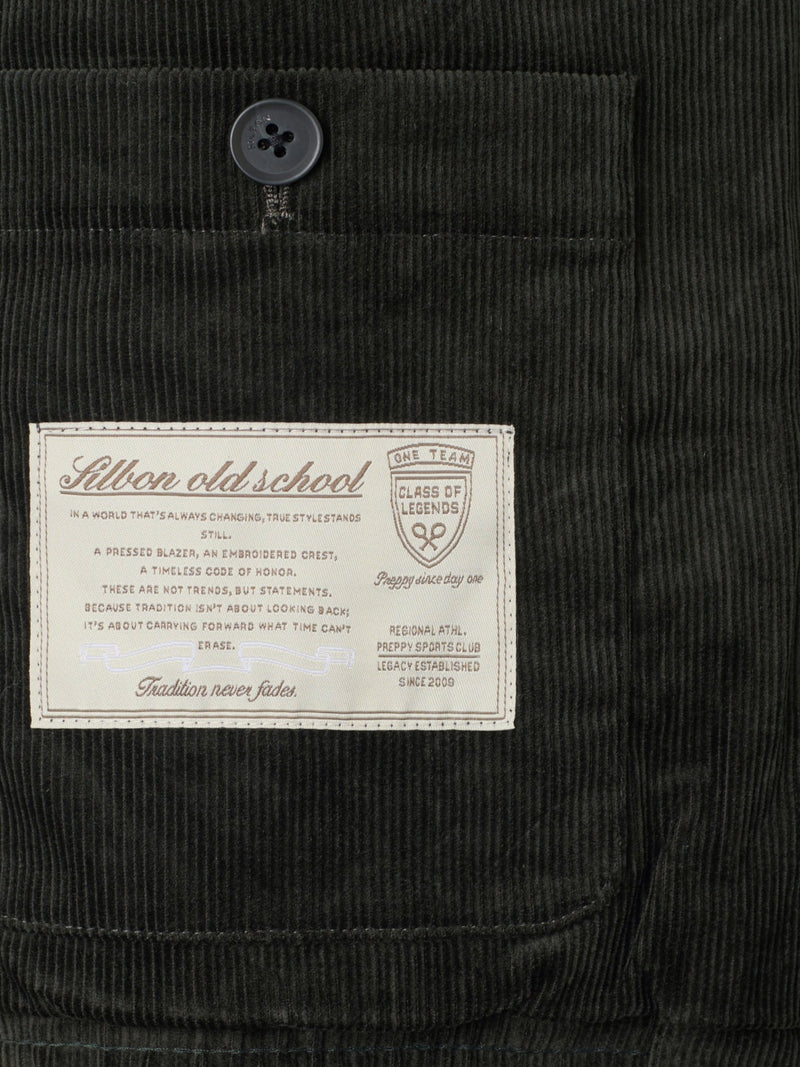 Green corduroy jacket