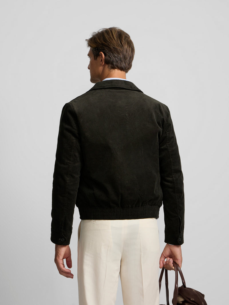 Green corduroy jacket