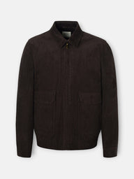 Veste en velours côtelé marron