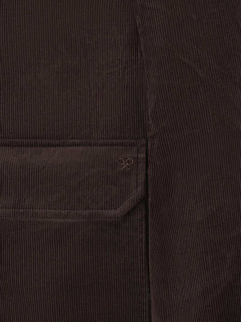 Veste en velours côtelé marron