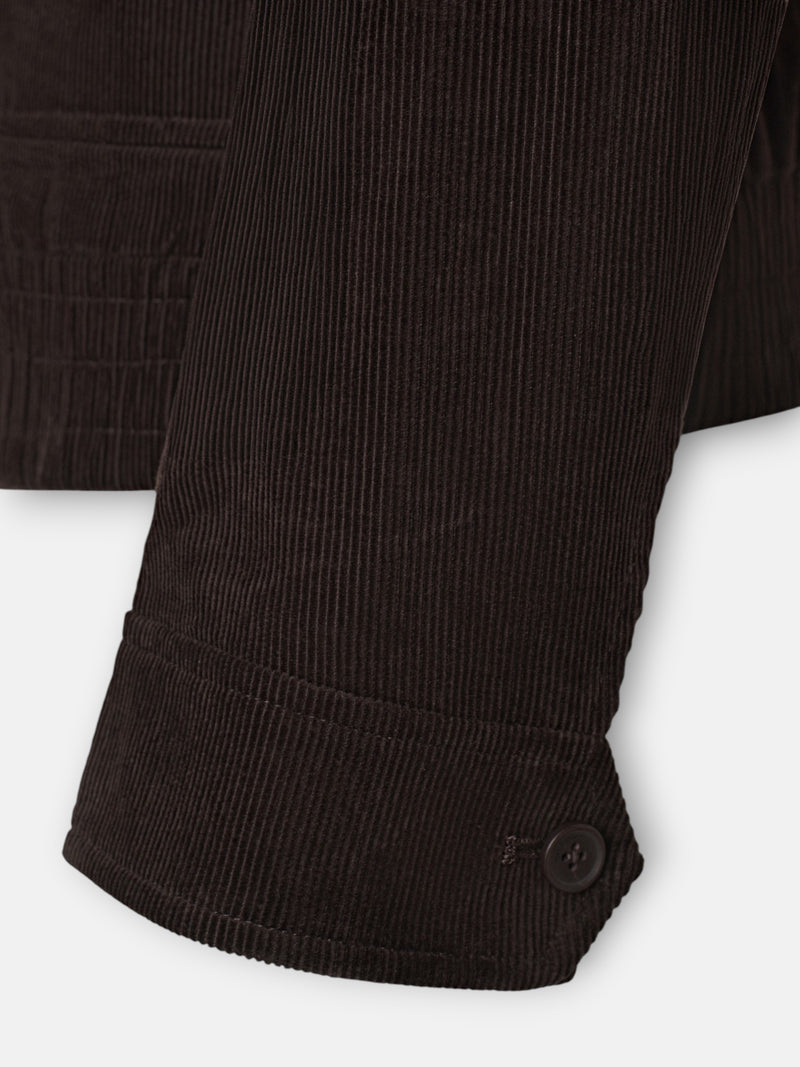 Veste en velours côtelé marron