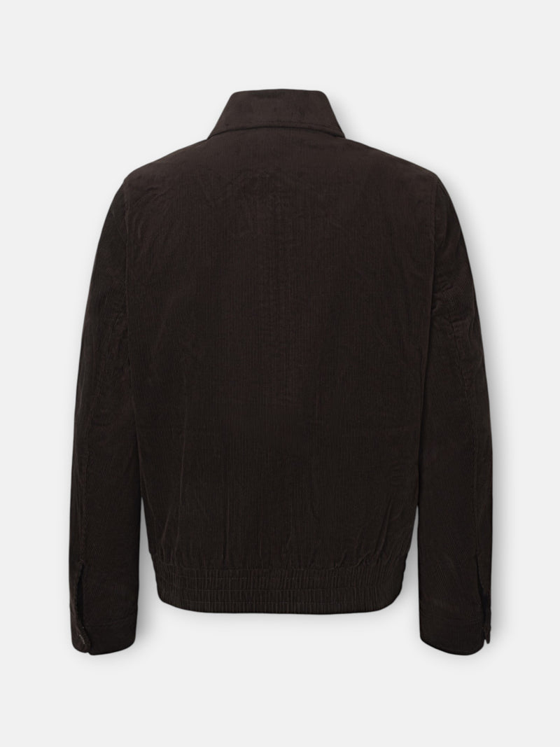 Veste en velours côtelé marron