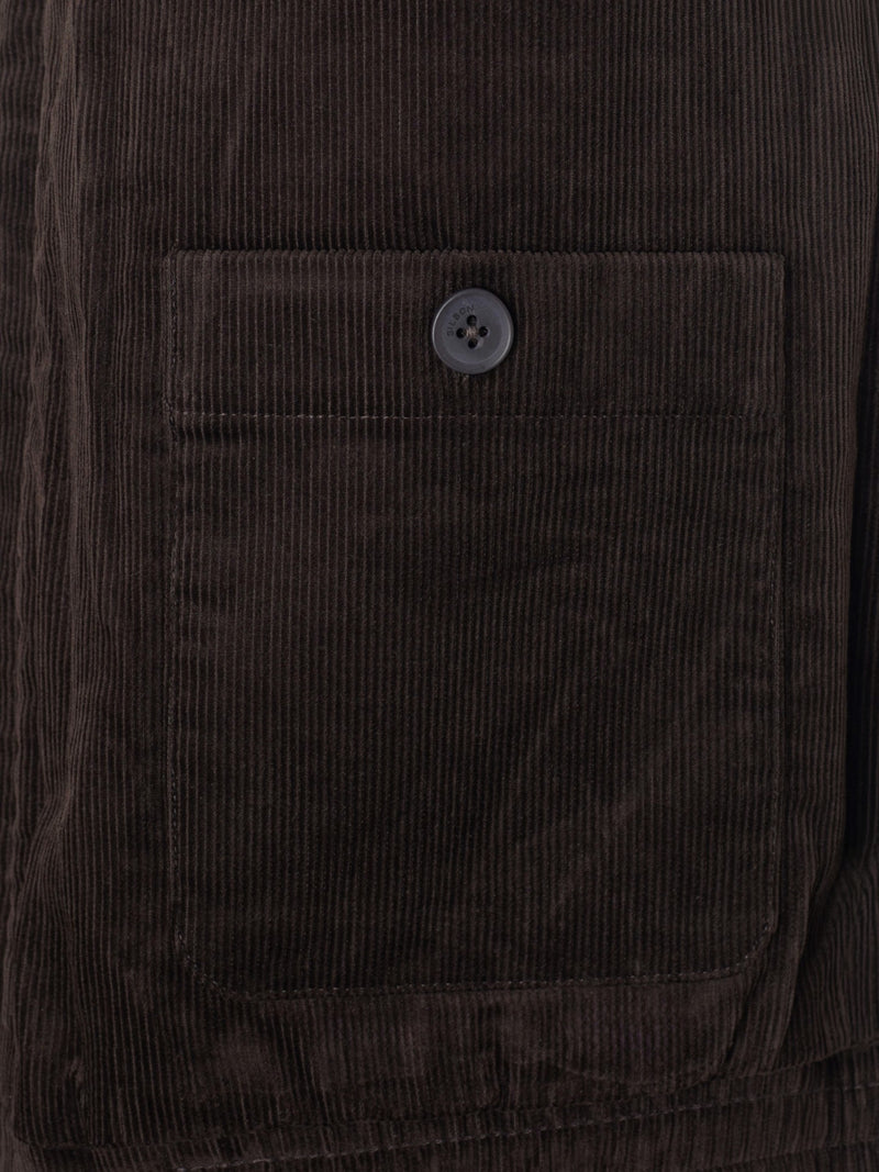 Veste en velours côtelé marron