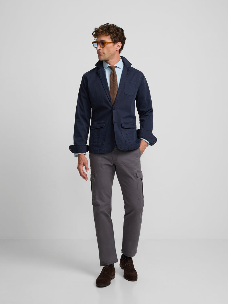 Navy blue semi-blazer