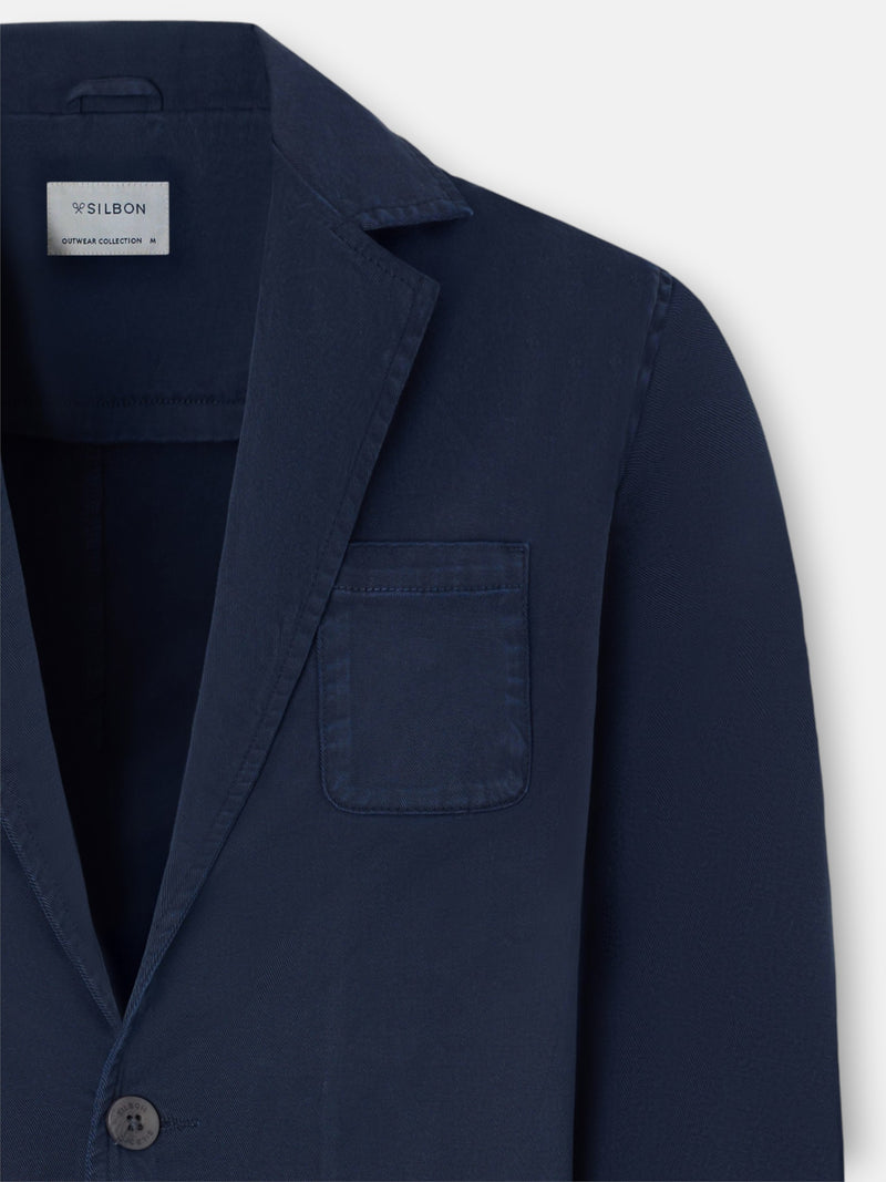 Navy blue semi-blazer