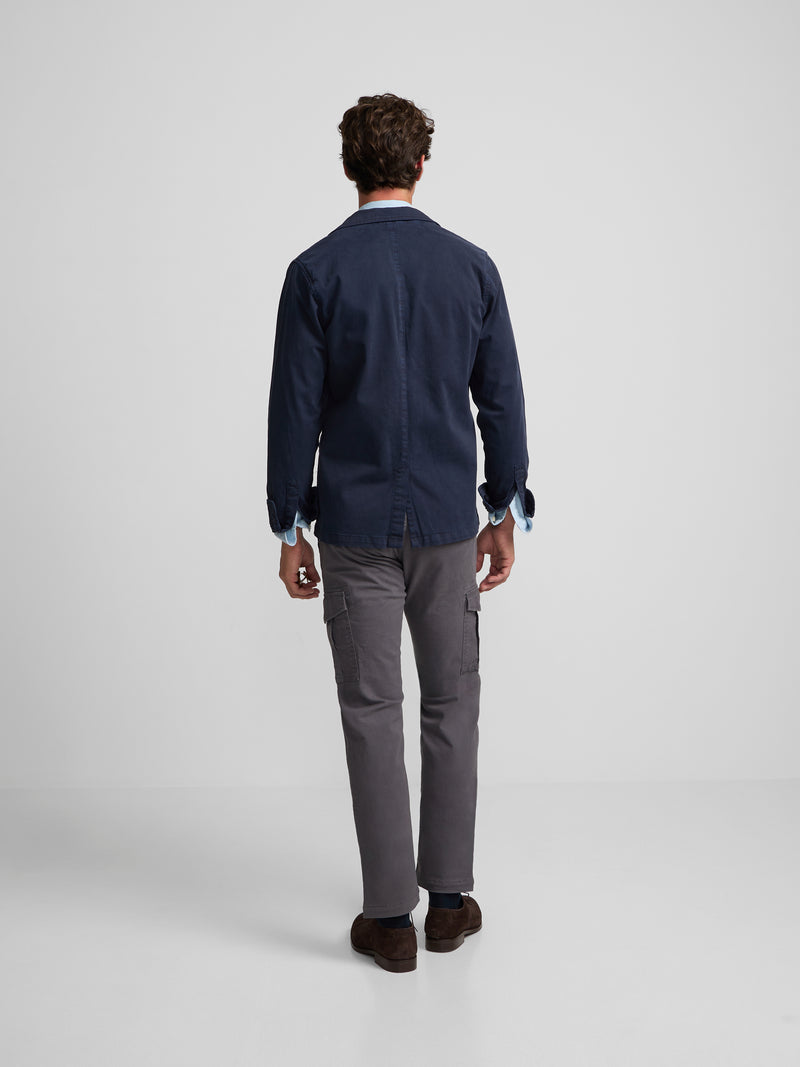 Navy blue semi-blazer