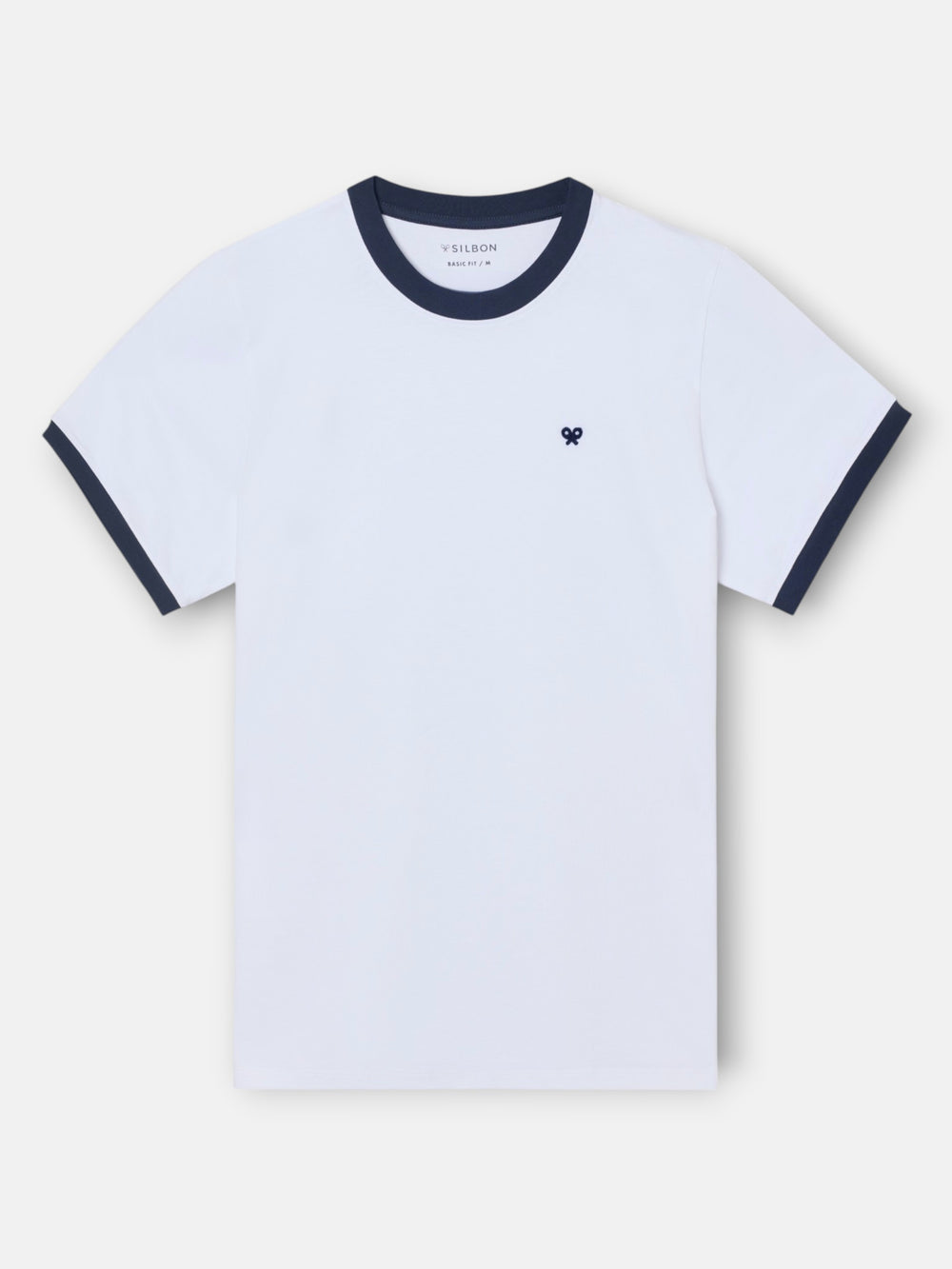 Camiseta ribs contraste rizo blanca