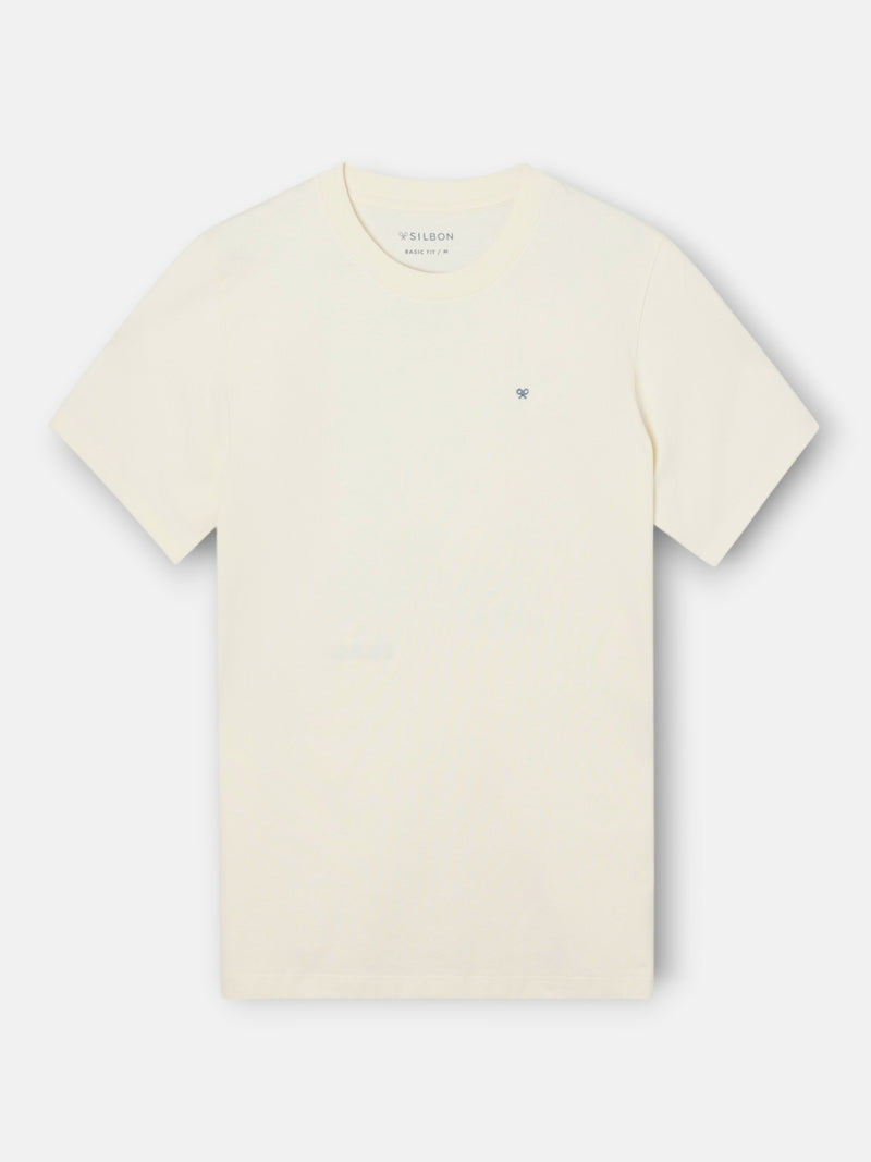T-shirt affiche raquettes crème