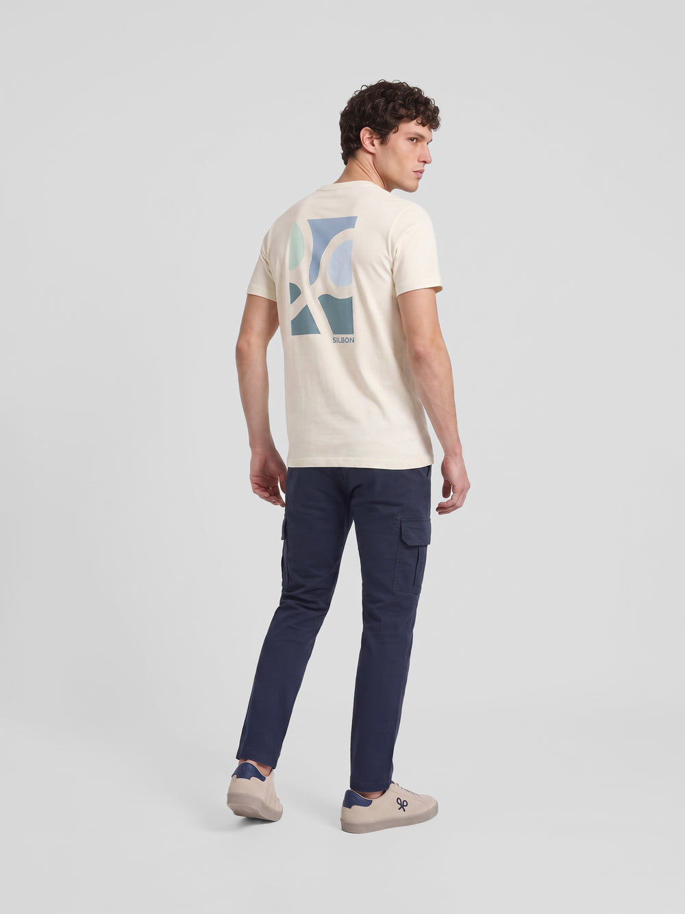 Camiseta poster raquetas crema
