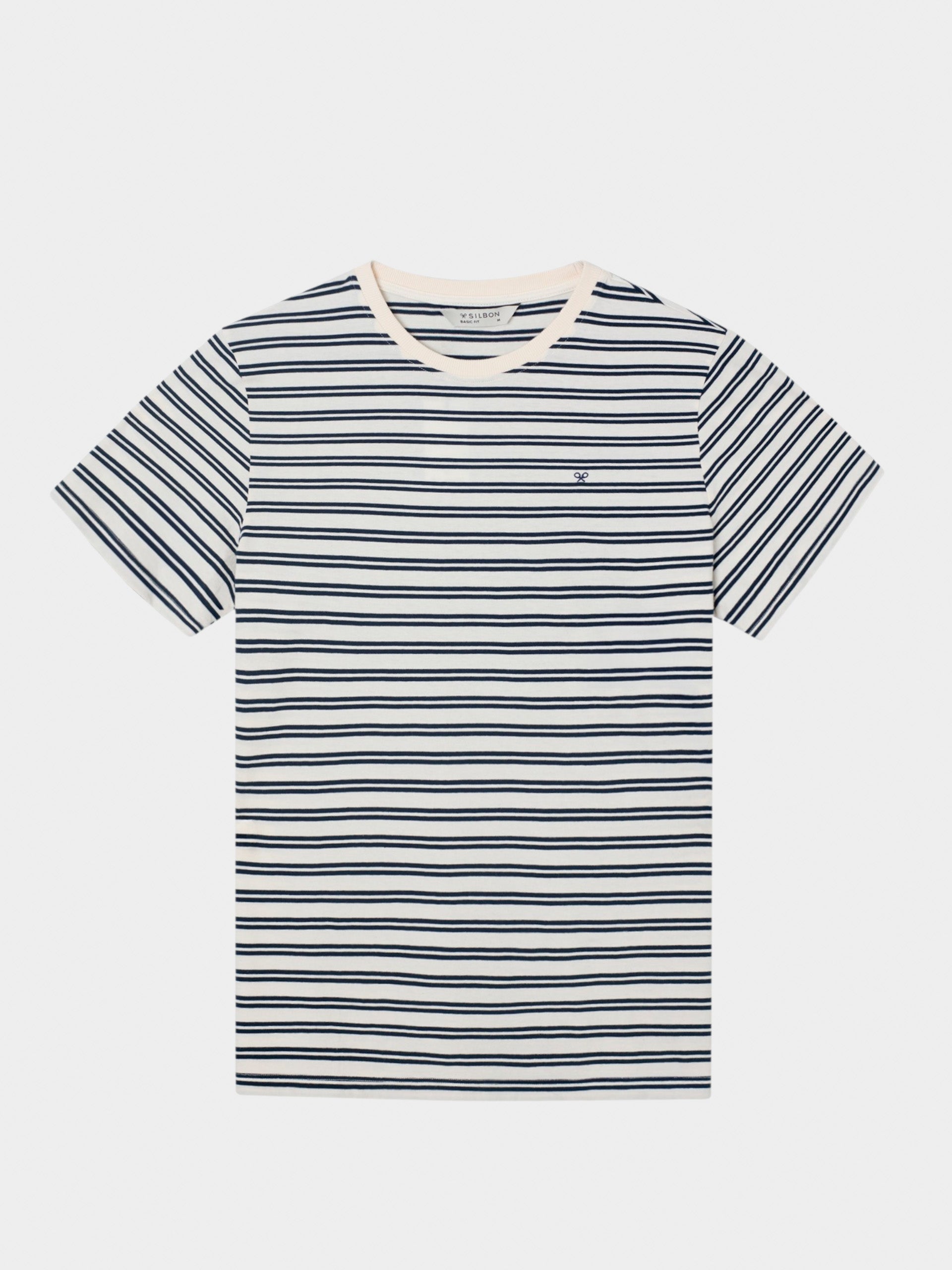 Camiseta cruise rayas finas azules