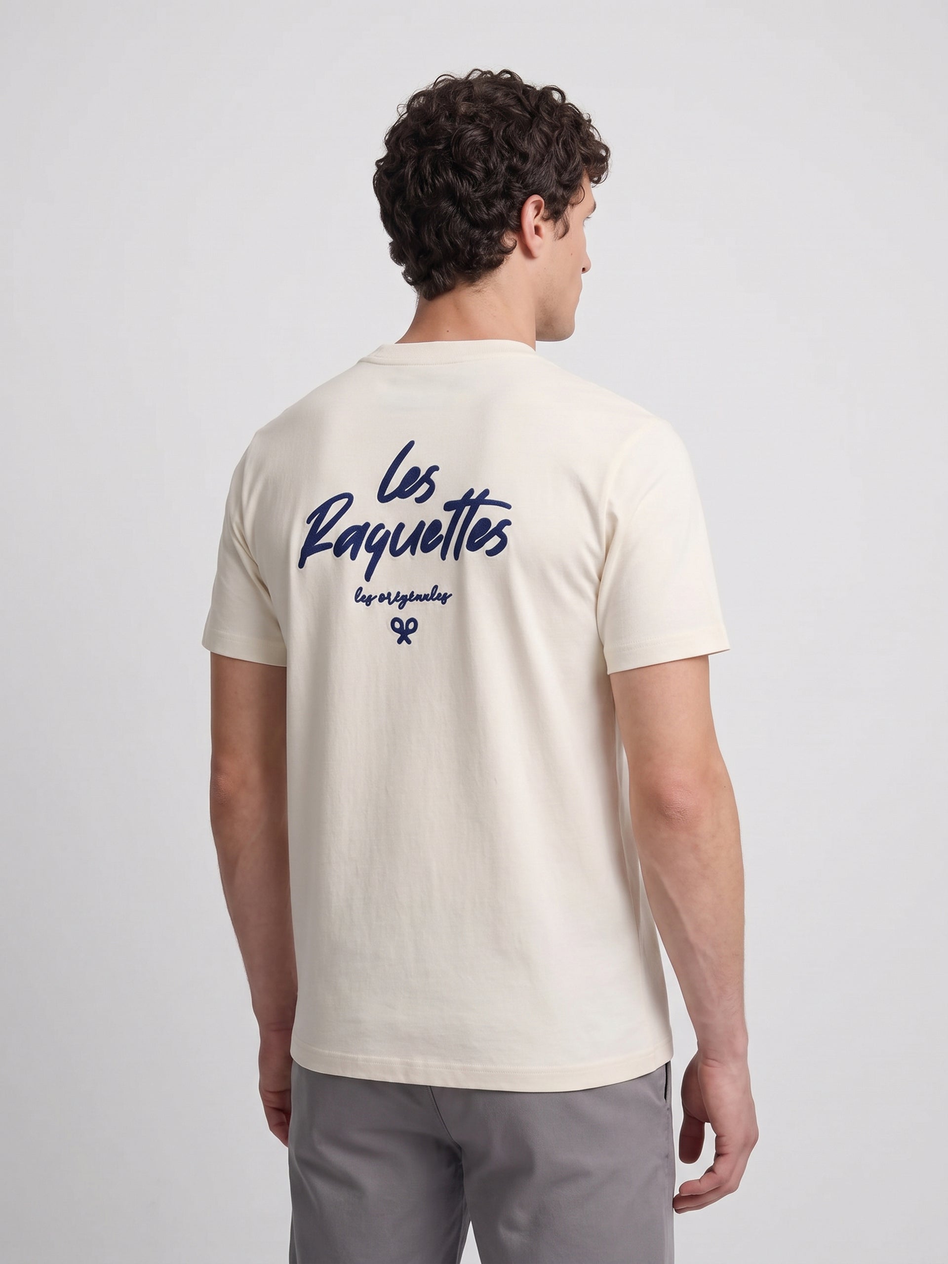 T-shirt les raquettes crème