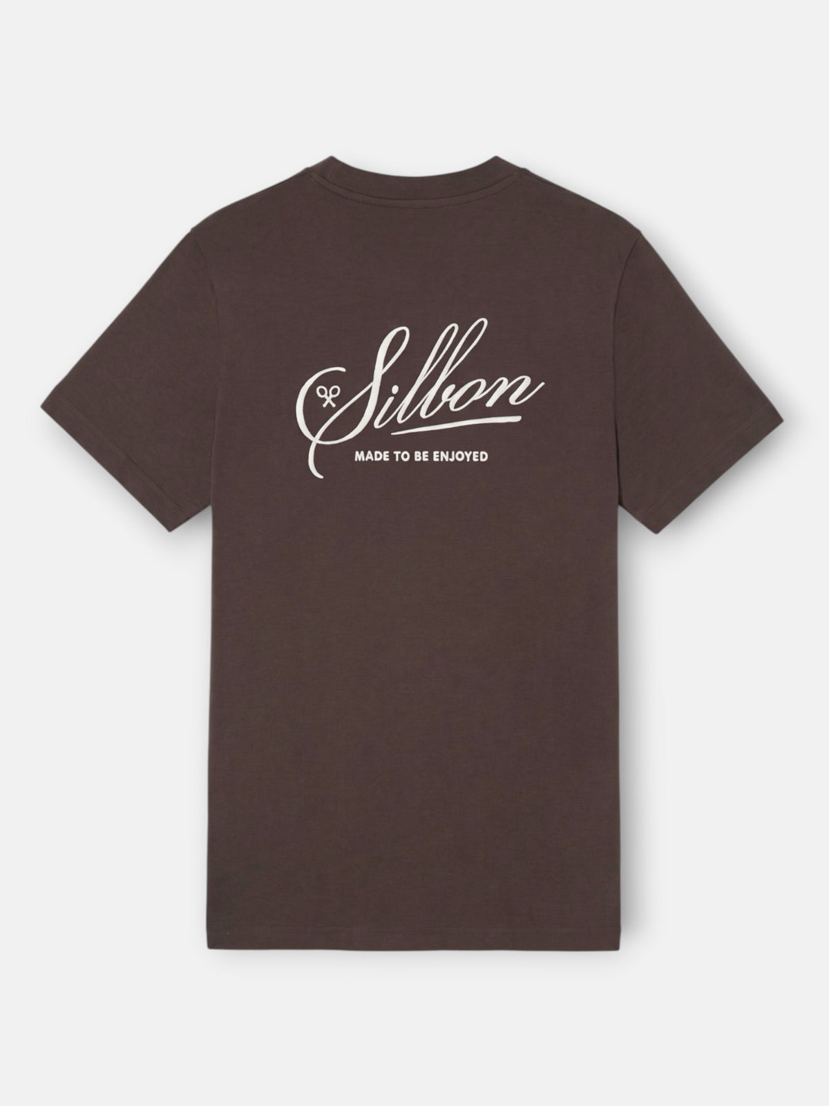 T-shirt Silbon brodée marron