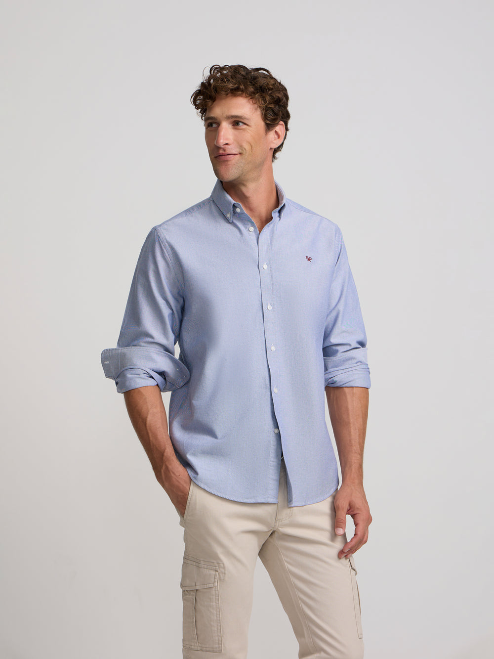 Navy Oxford Sport Shirt