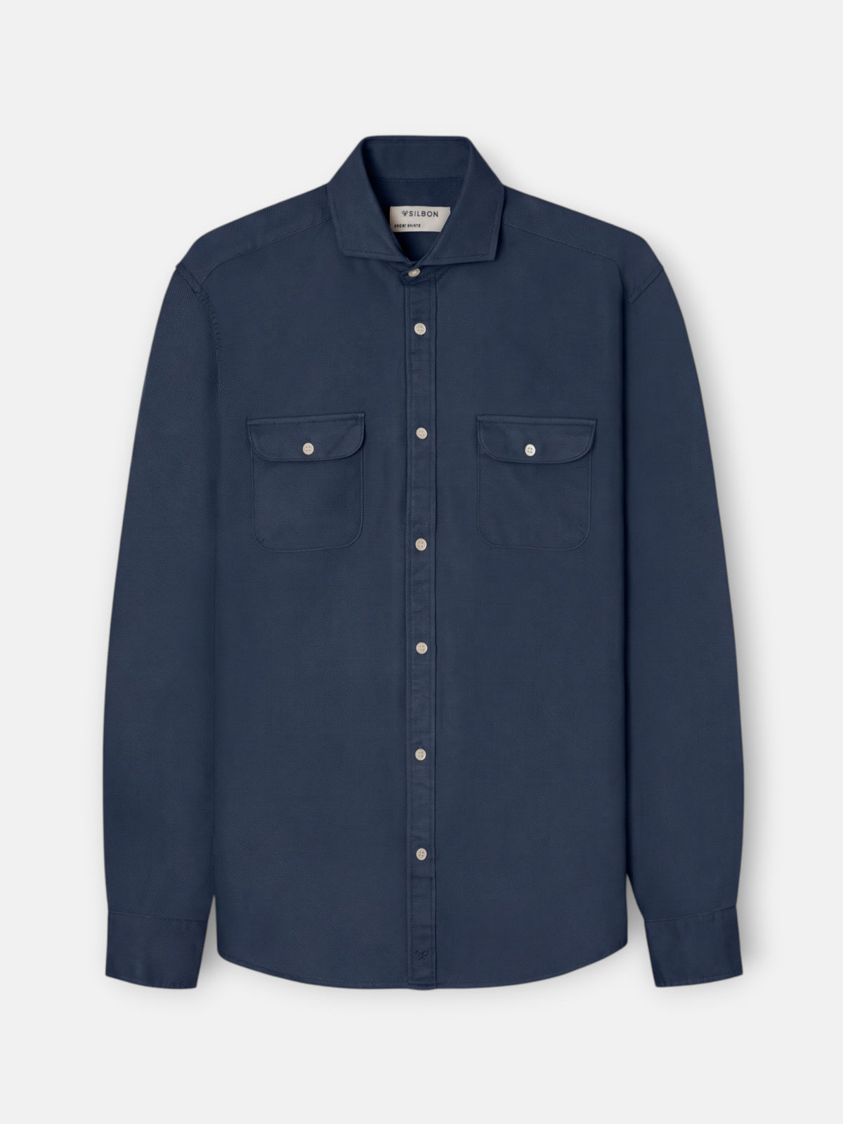 Camisa sport structure bolsillos marino