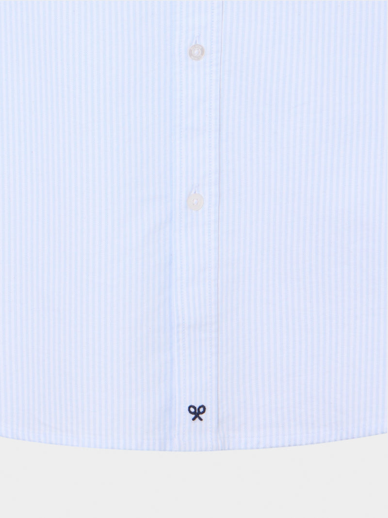 Camisa sport cruise bolso riscas azuis