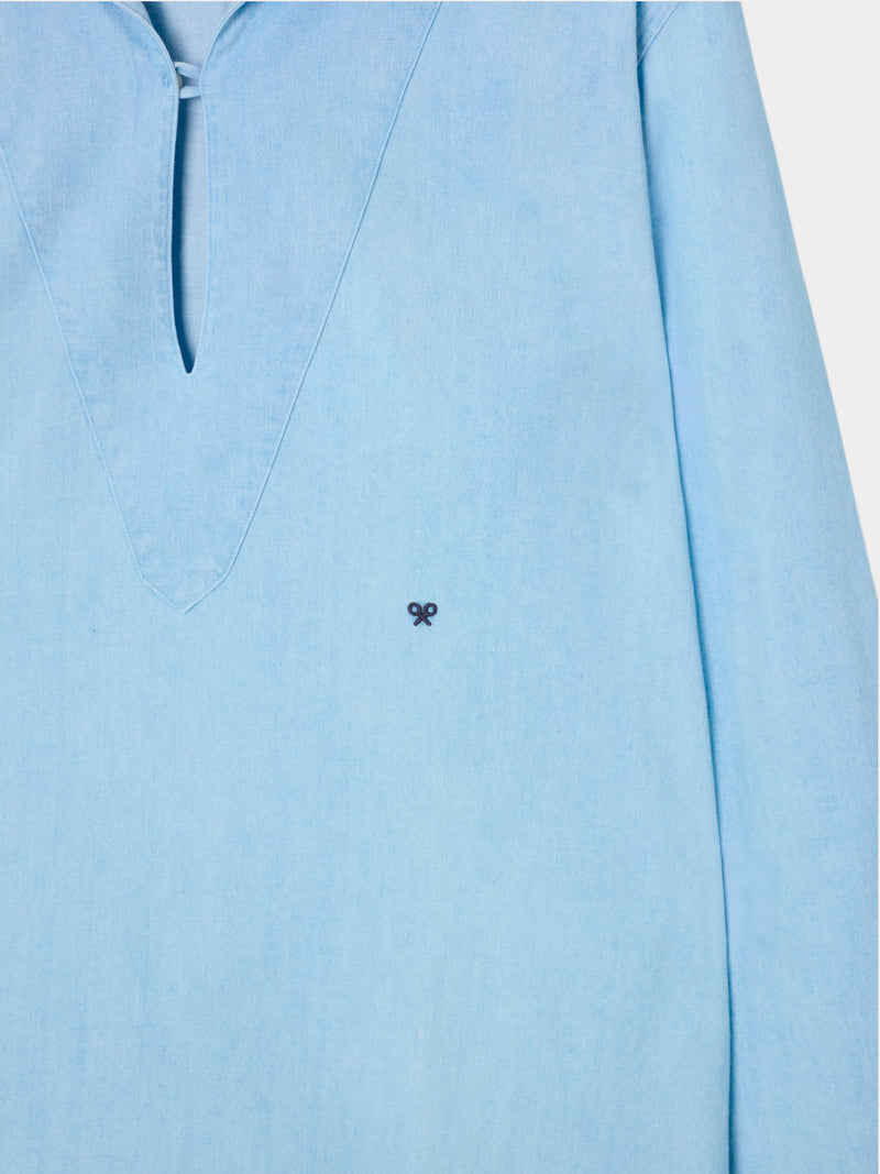 Polo sport cruise en denim bleu moyen