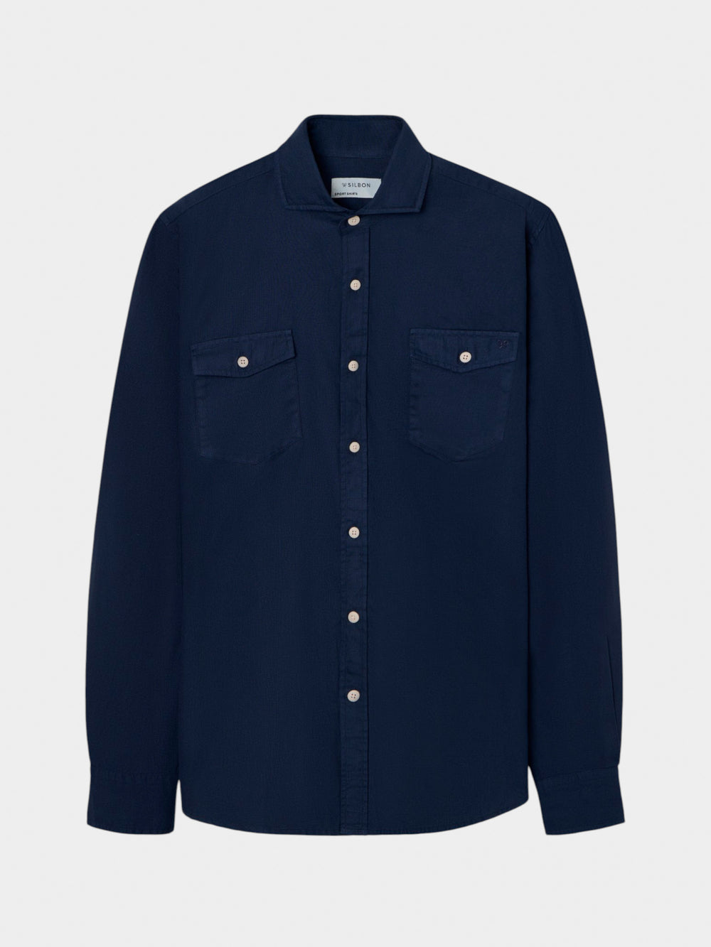 Camisa sport cruise bolsillos azul marino