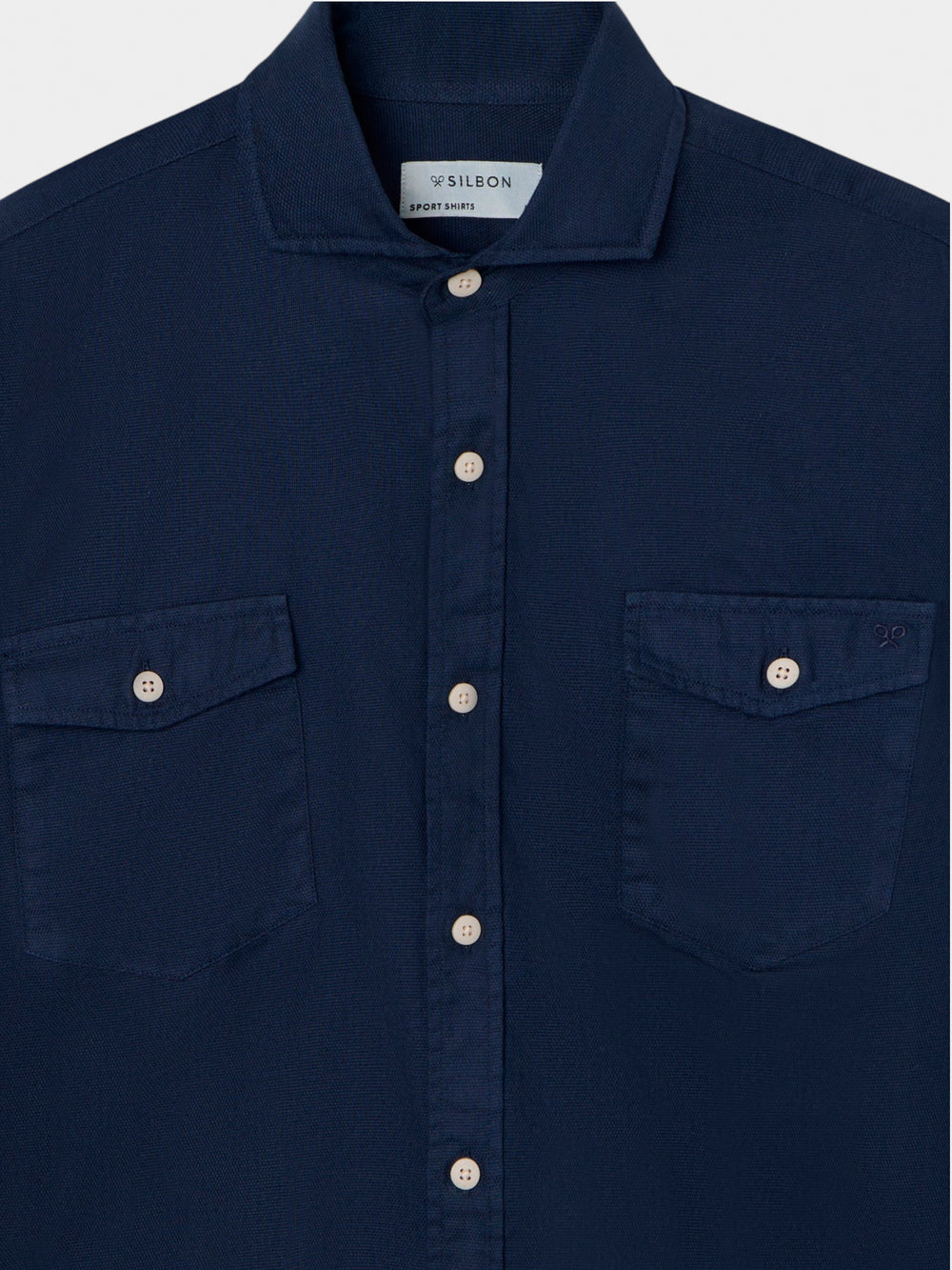 Camisa sport cruise bolsillos azul marino