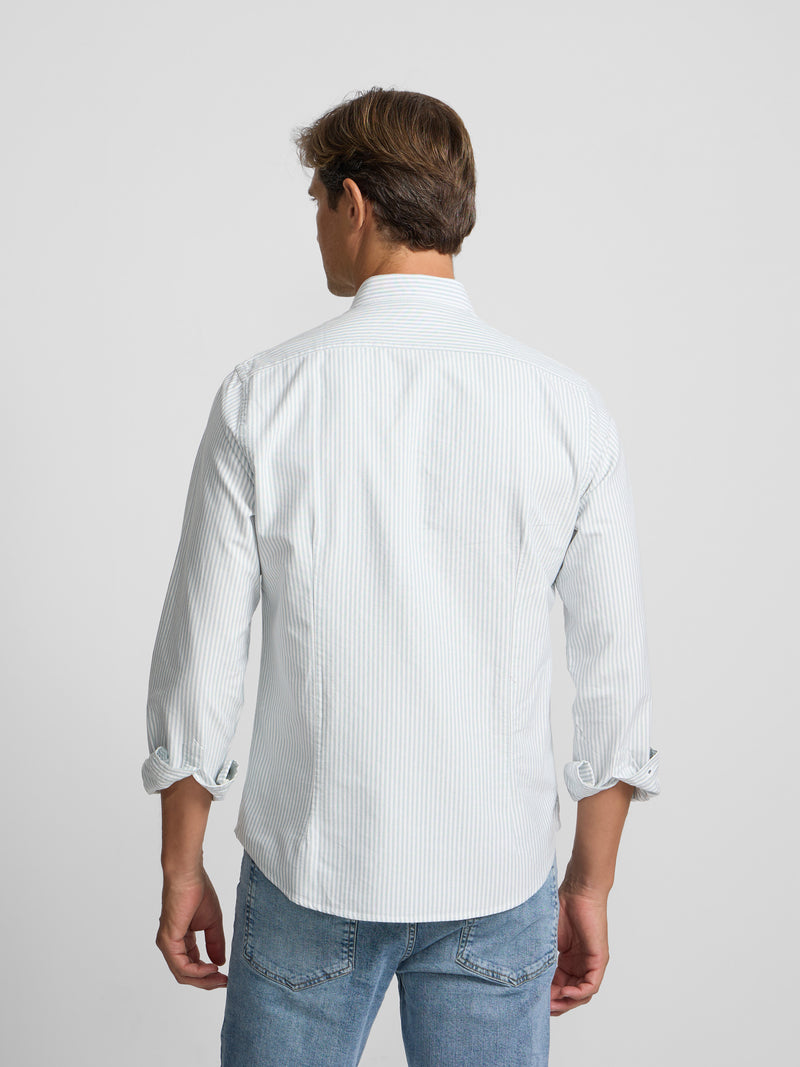 Camisa sport oxford raya media verde