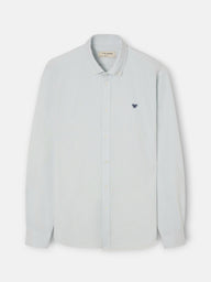 Camisa sport oxford mil rayas verde