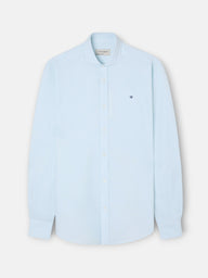 Camisa sport oxford riscas horizontais verde