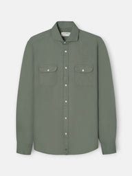 Camisa sport structure bolsillos verde