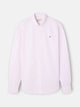 Camisa sport oxford risca larga rosa
