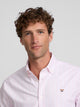 Wide stripe pink oxford sport shirt