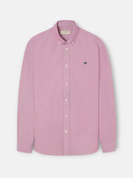 Camisa sport oxford burdeos
