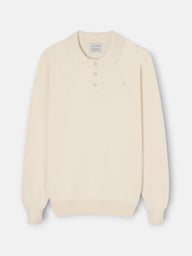 Stone polo neck sweater