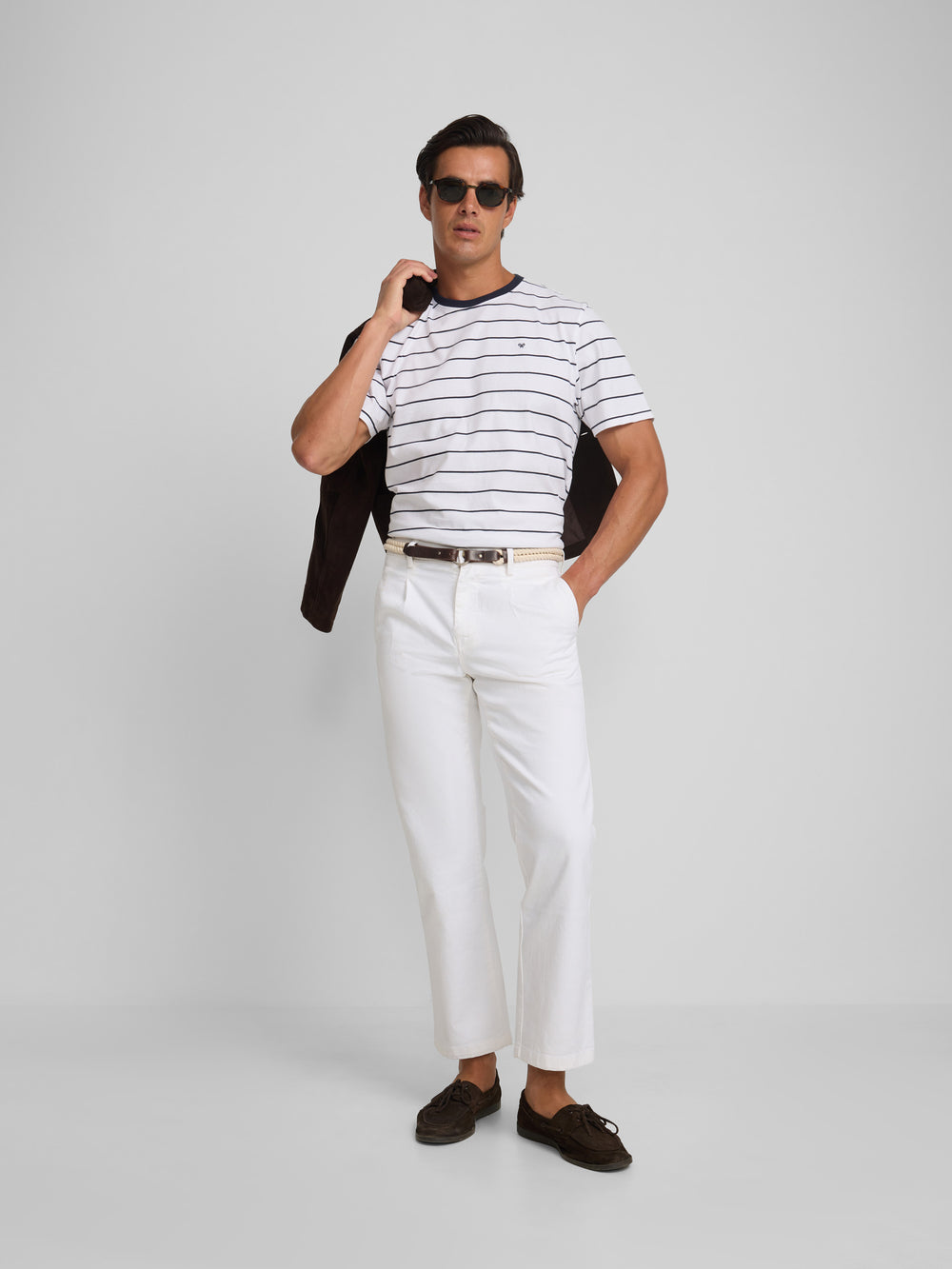 Pantalon sport cruise denim blanco
