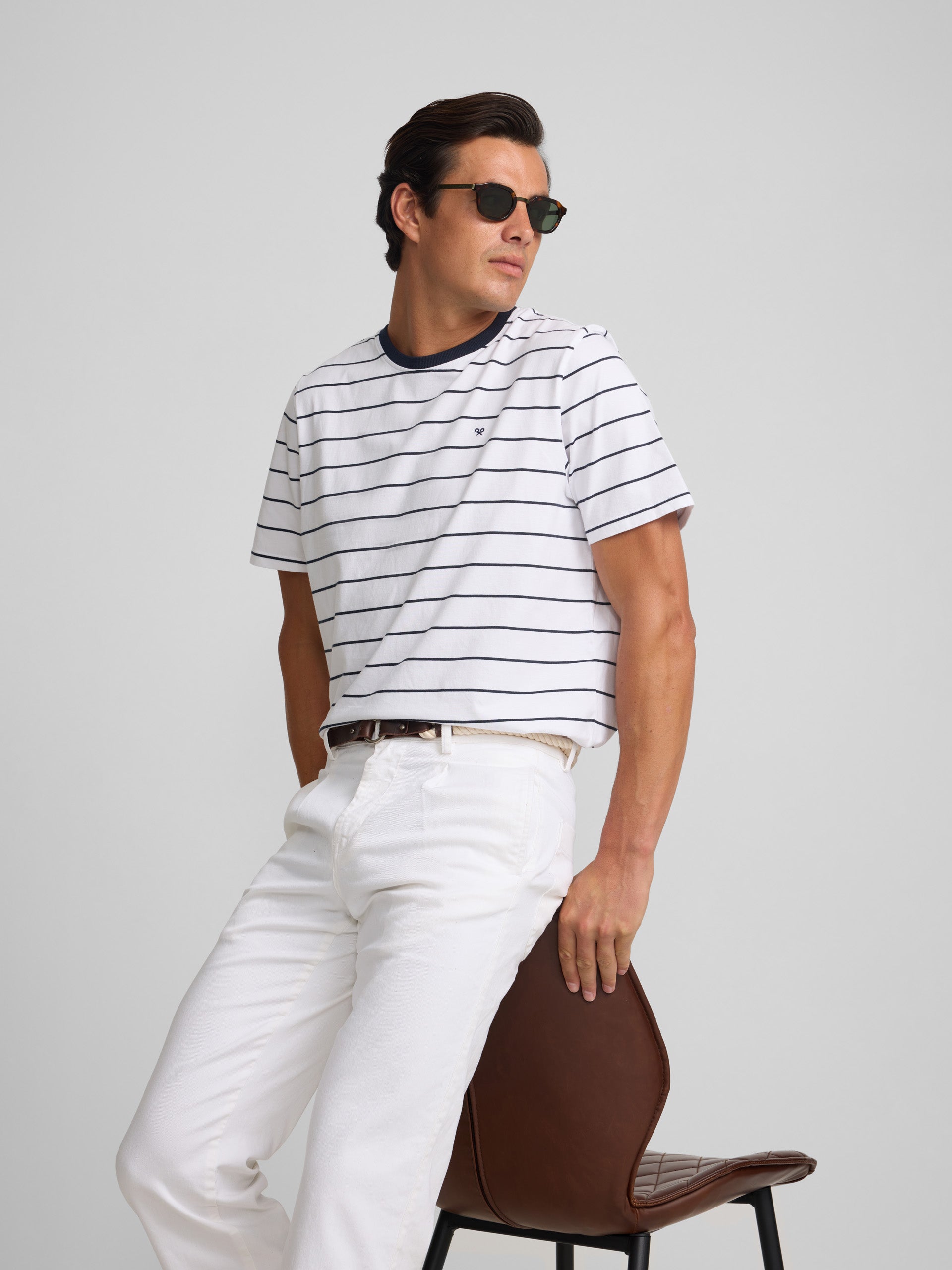 Pantalon sport cruise denim blanco