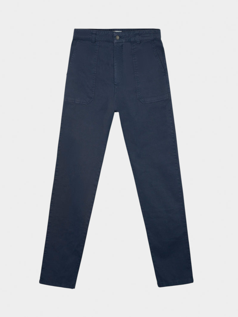 Pantalon de sport cruise à poche plaquée bleu foncé