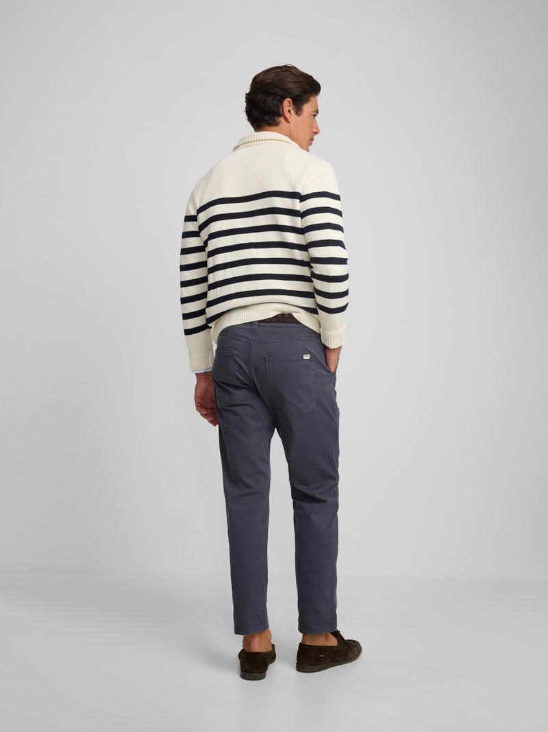 Pantalon de sport cruise à poche plaquée bleu foncé