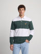 Polo clasico rugby rayas verde