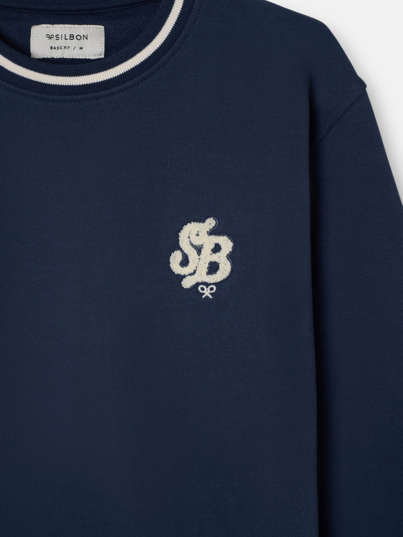 Navy blue SB terry sweatshirt