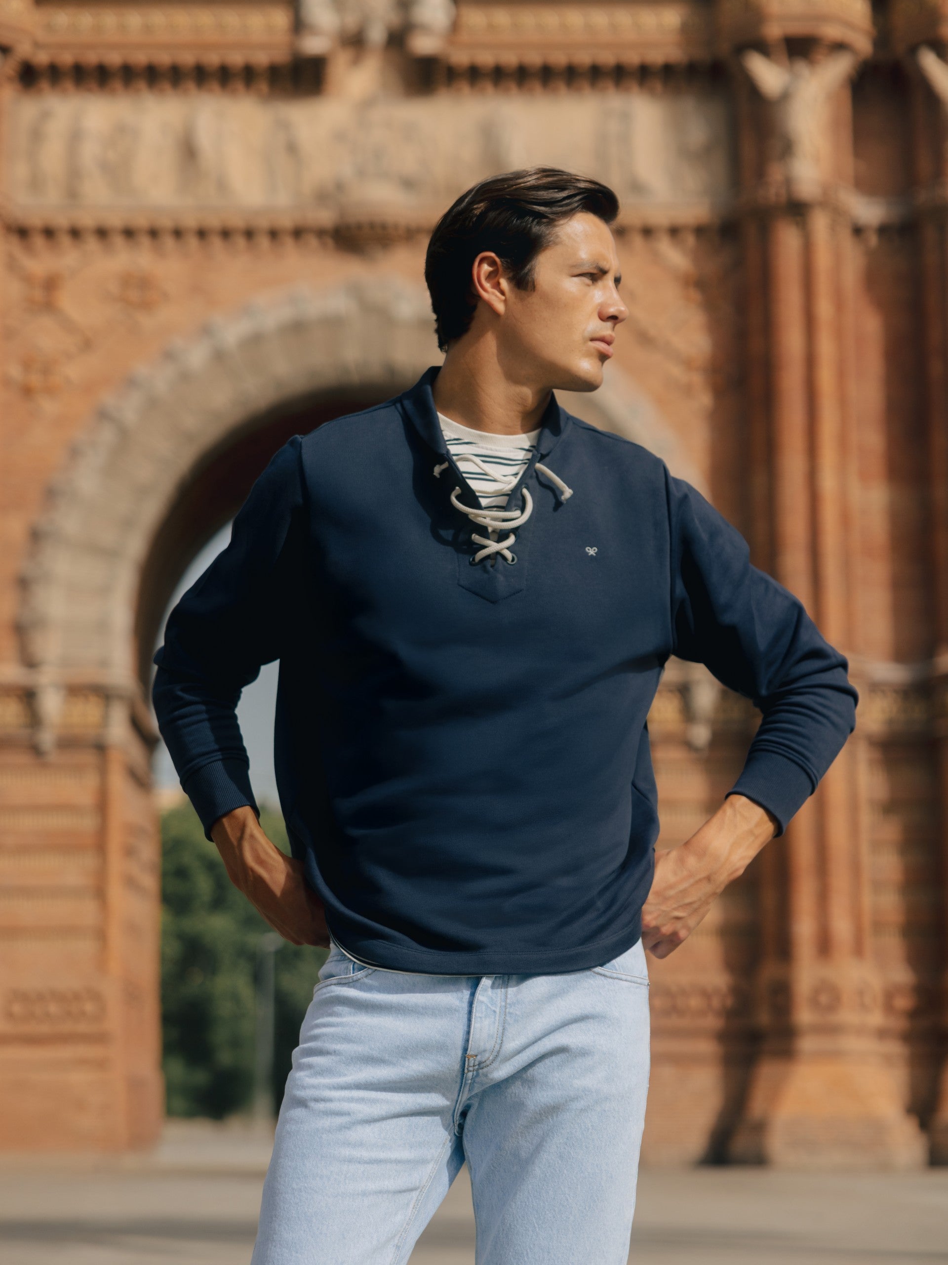 Sudadera nautica cruise azul marino