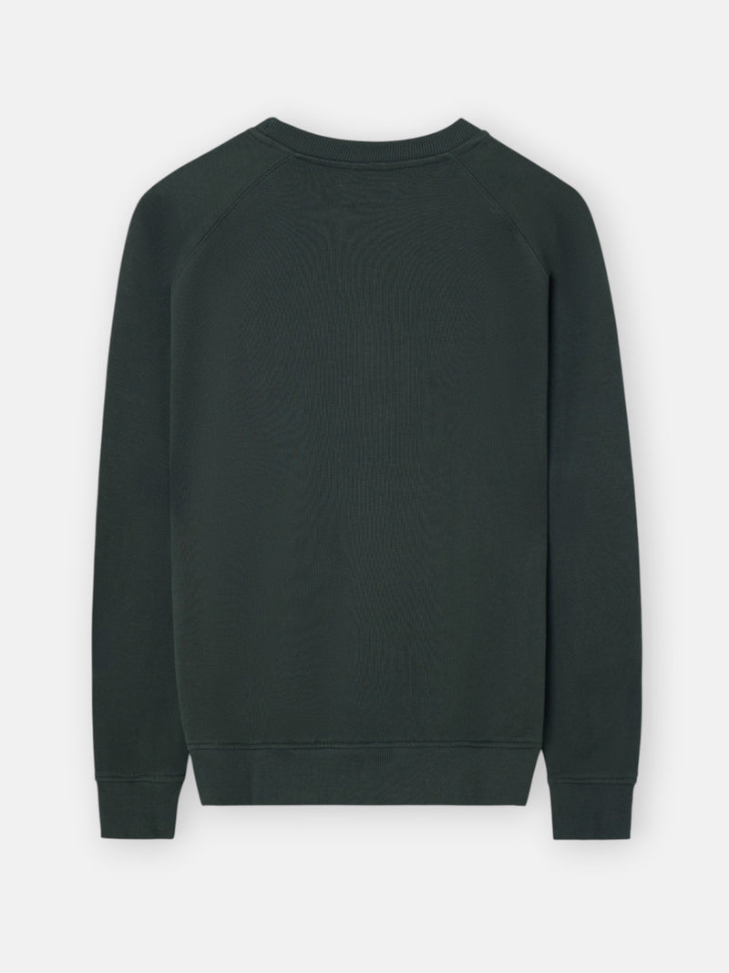 Sweatshirt raglã silbon patch caqui