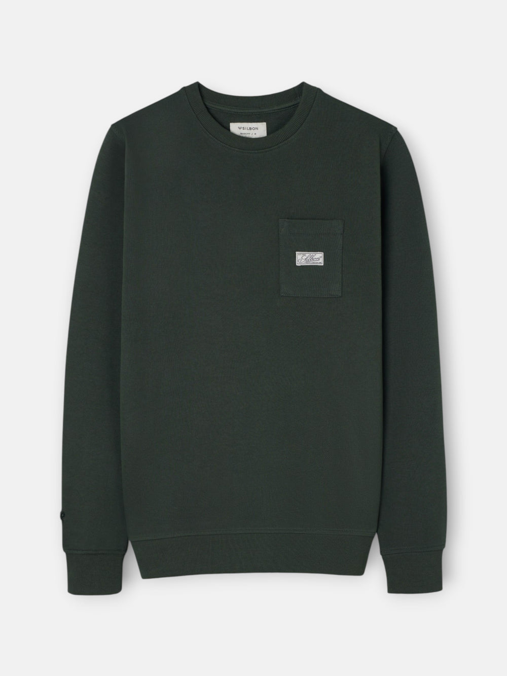 Sudadera bolsillo etiqueta khaki