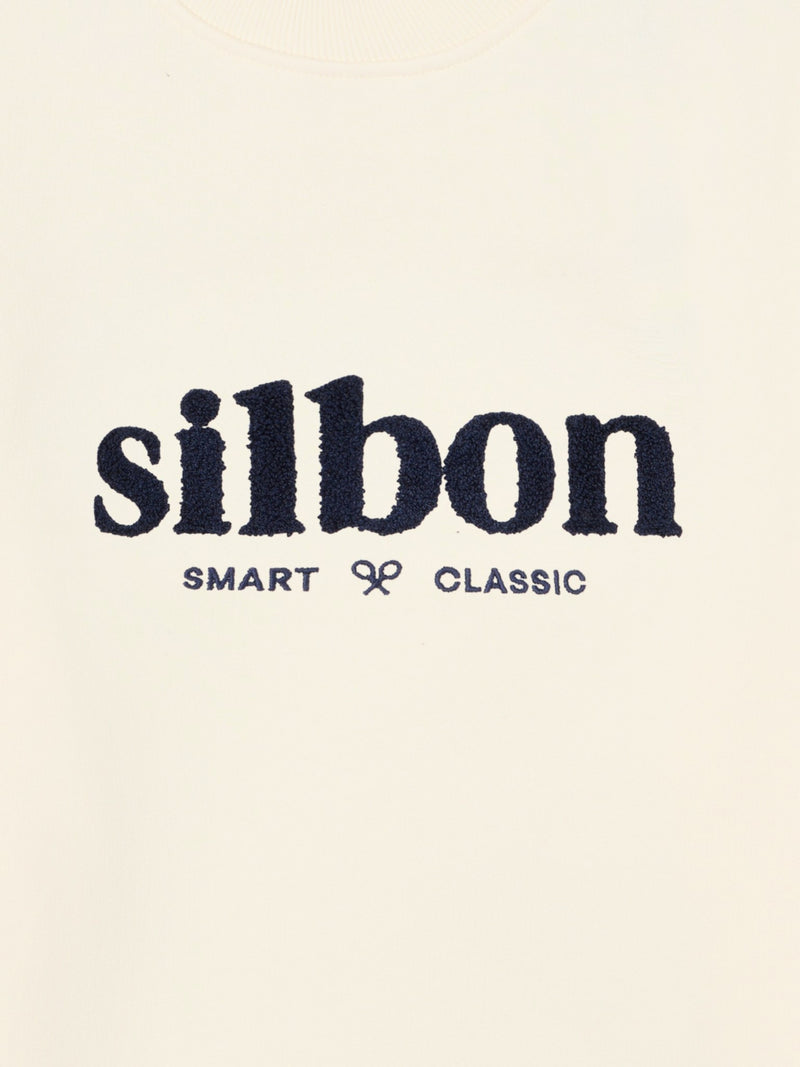 Sudadera silbon smart classic crema