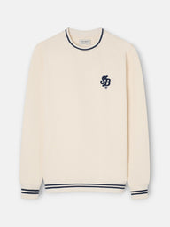 Cream SB terry sweatshirt
