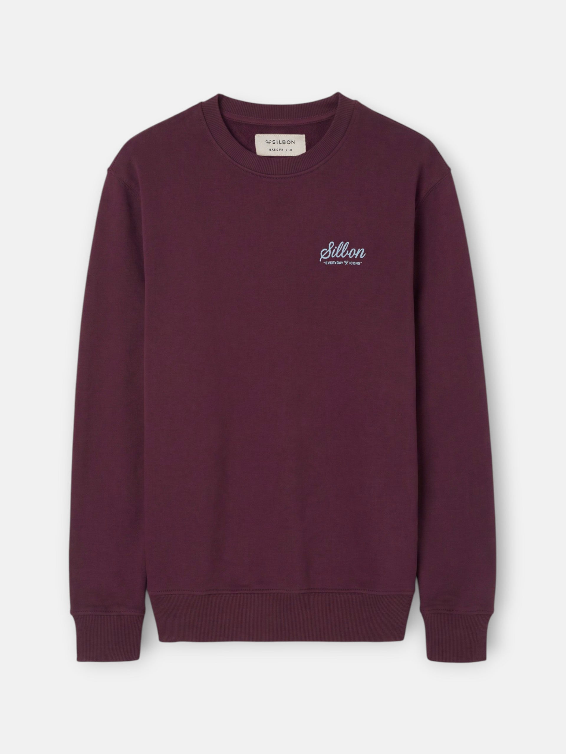 Sudadera varsity club burdeos