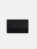 Green herringbone woven card holder