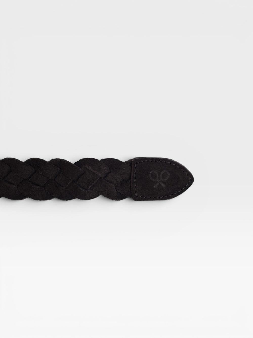 Dark brown cruise braided belt
