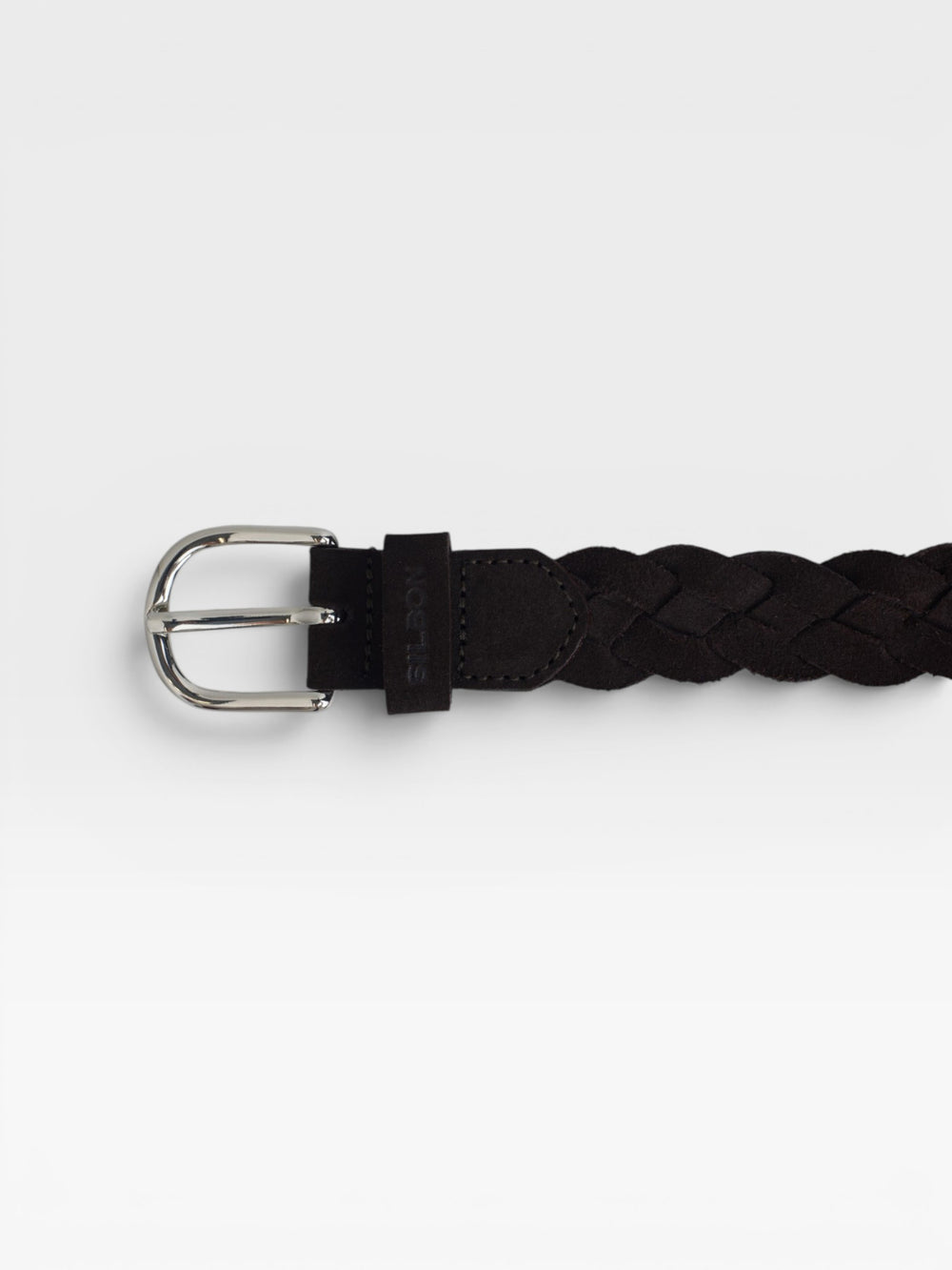 Dark brown cruise braided belt