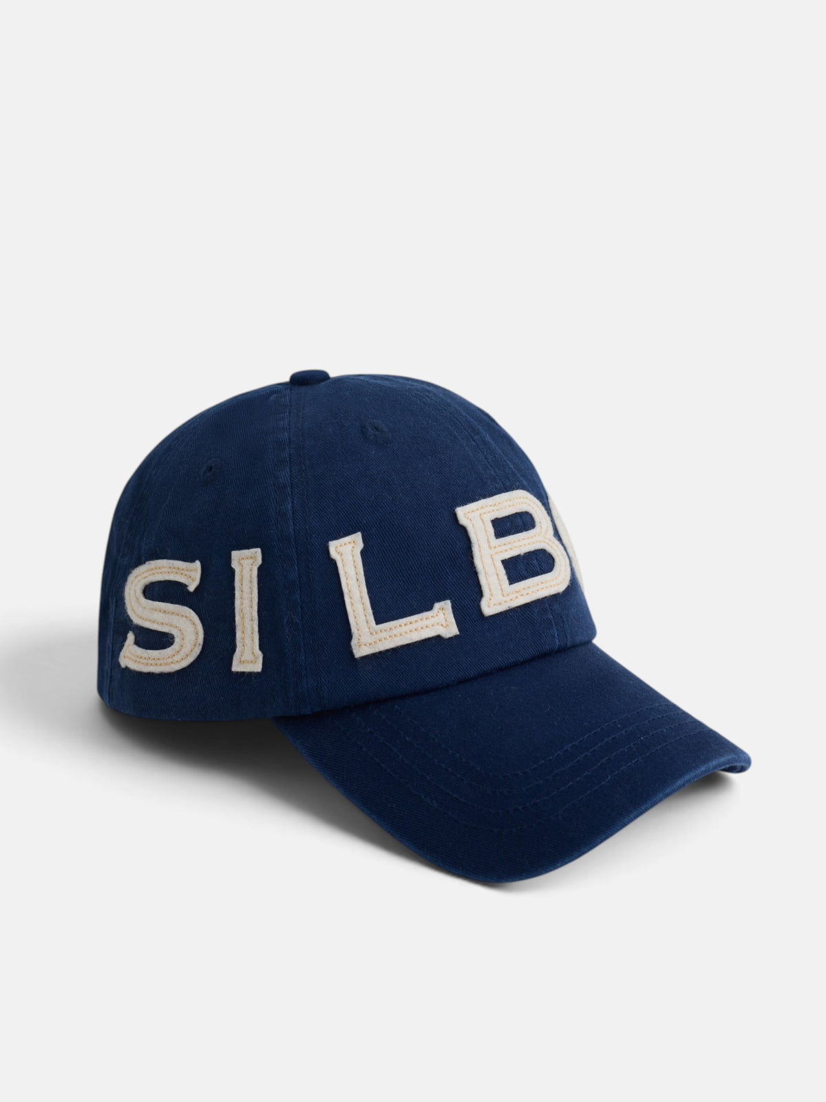 Boné com logótipo azul-marinho