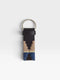 Argentinian multicolor navy blue leather keychain