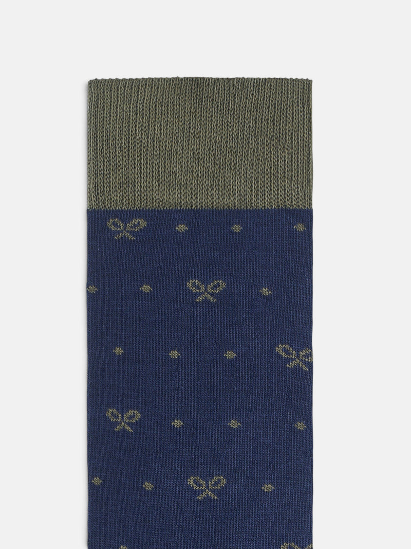 Chaussettes à pois verts