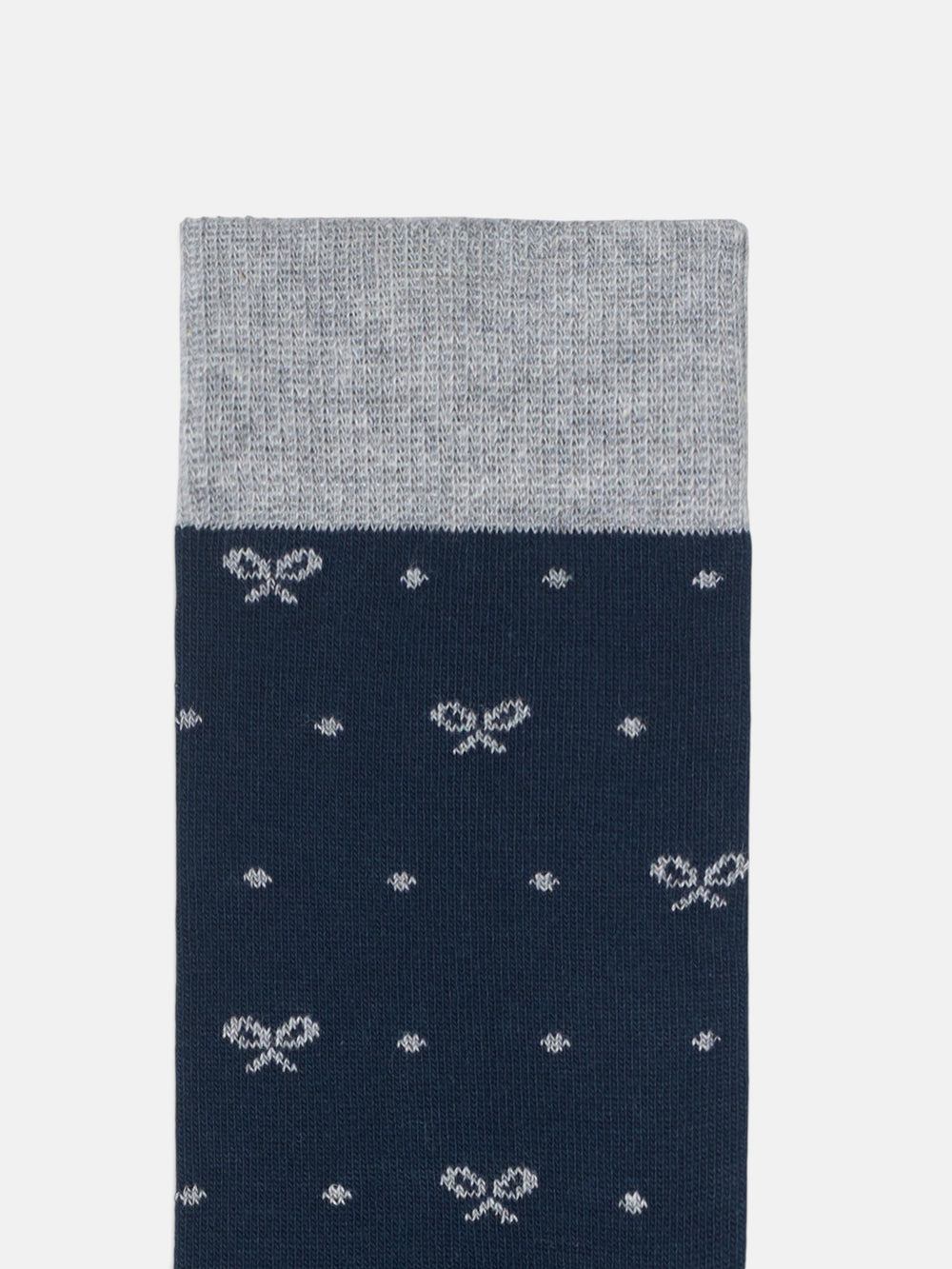 Grey polka dot socks